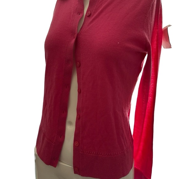 Brooks Bothers Women's Pink Button-Up Sweater Xs - Picture 4 of 6